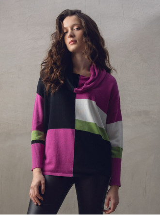 7571 Sweater - Fuchsia (Marble)